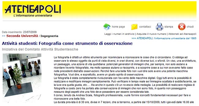 ateneapoli rassegna stampa